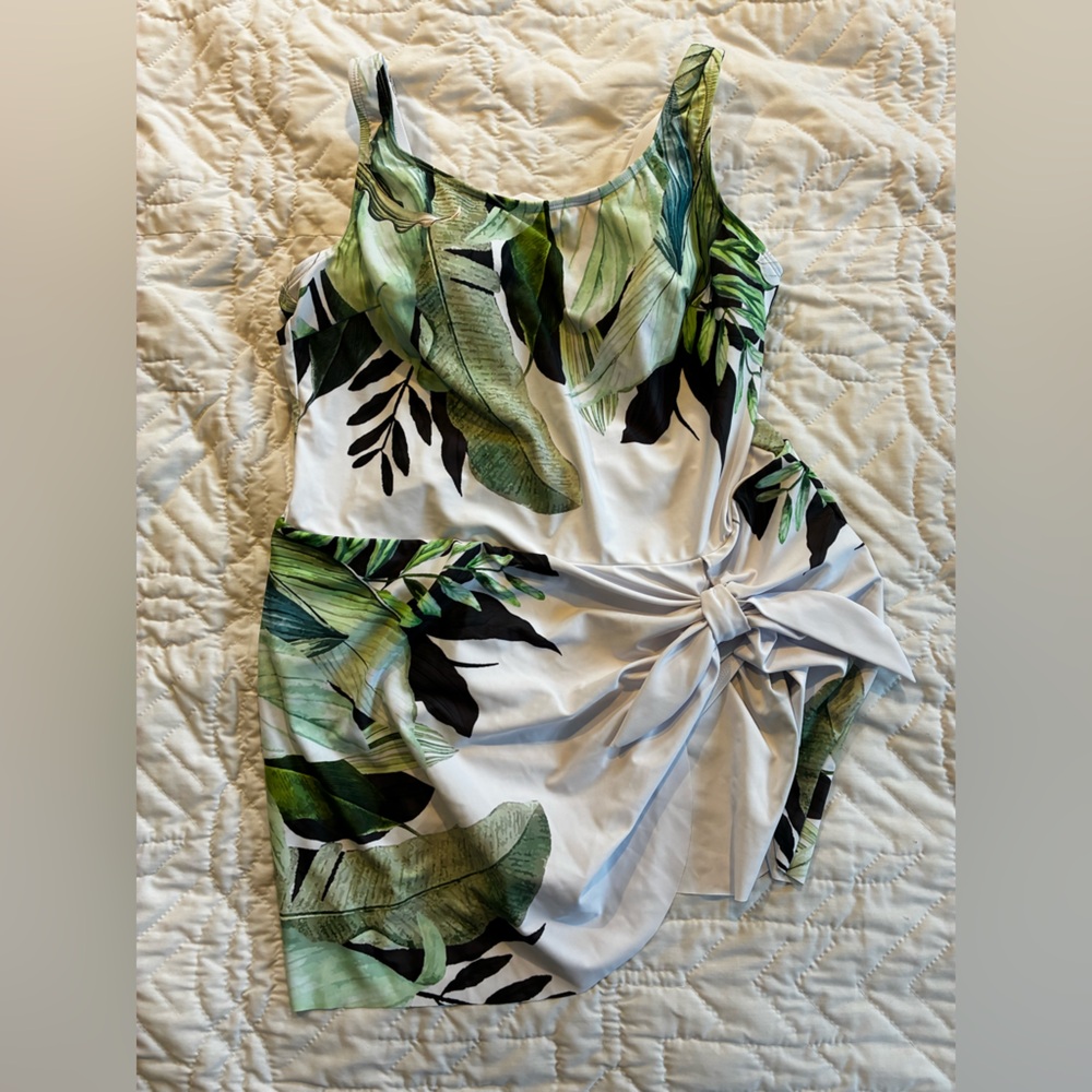Green Leaf Print Fabric